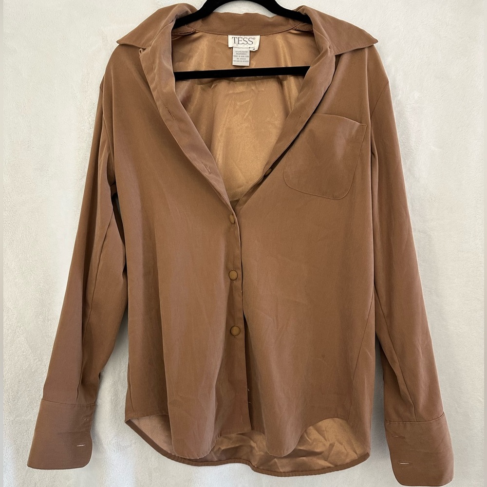 Tan Button Up Shirt